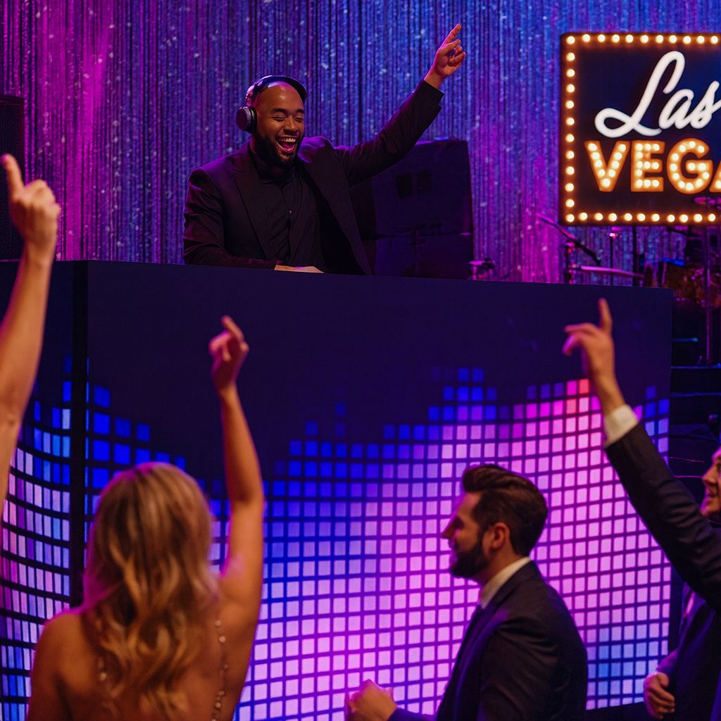 LED DJ Booth Vegas Event