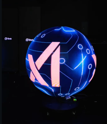 LED neon sphere rental Las Vegas nightclub VIP section