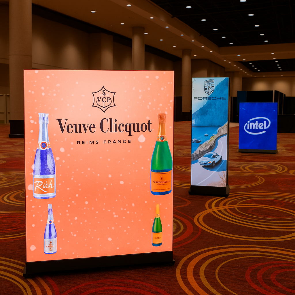 Mobile LED Wall Rental Vegas - Veuve Clicquot Display