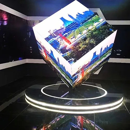 LED Cube Rental Las Vegas: The 7ft Rotating Video Display