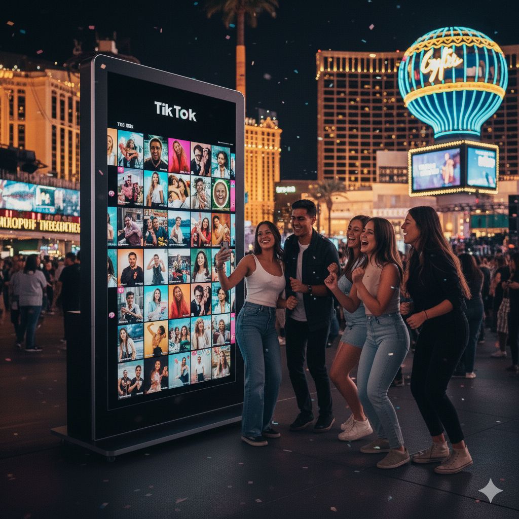 Social Media Wall display at Las Vegas event