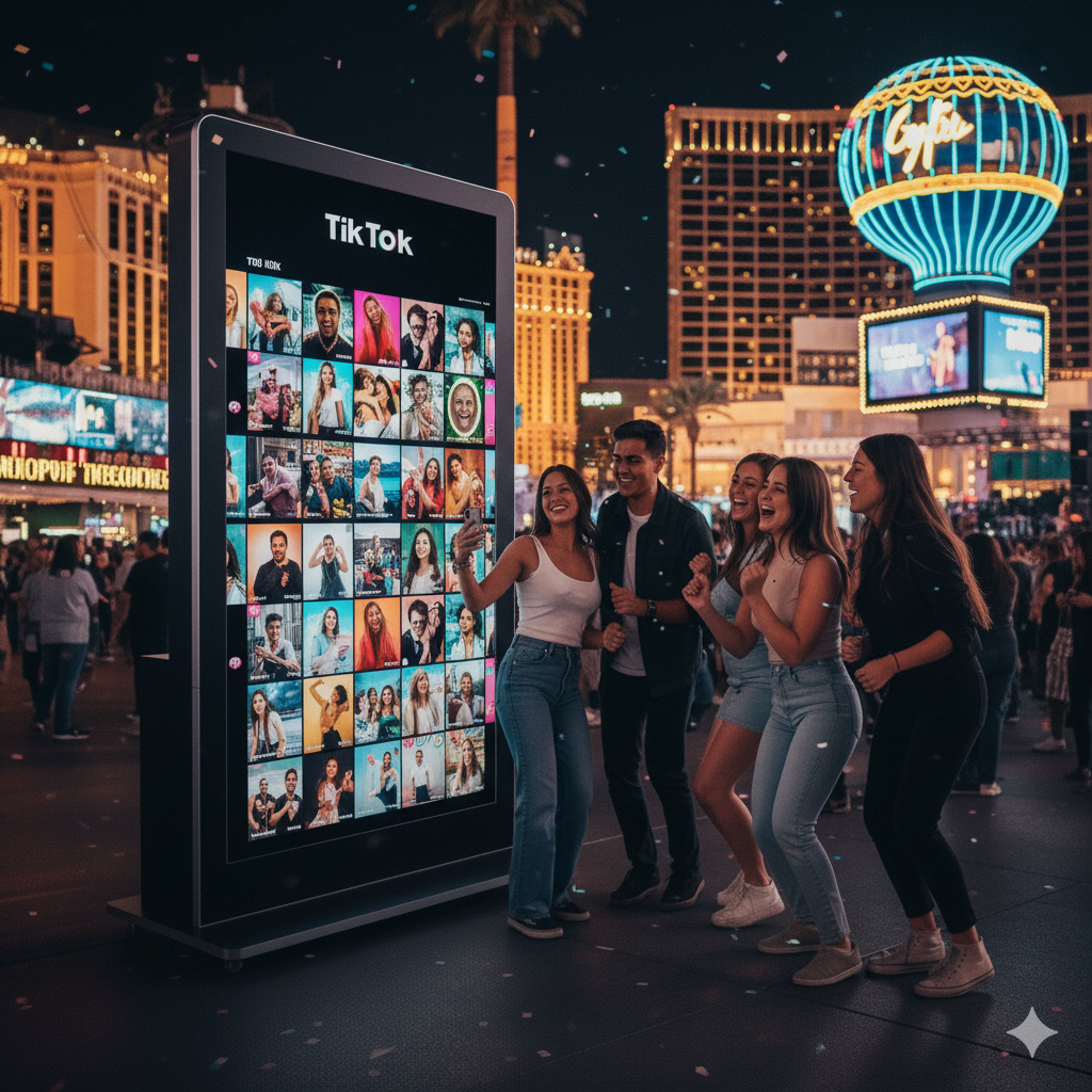 Live Mobile Social Media Wall Display
