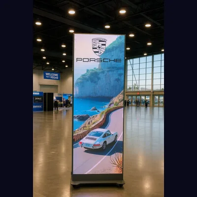 Mobile LED Video Poster Wall Rental Las Vegas — Freestanding LED Display