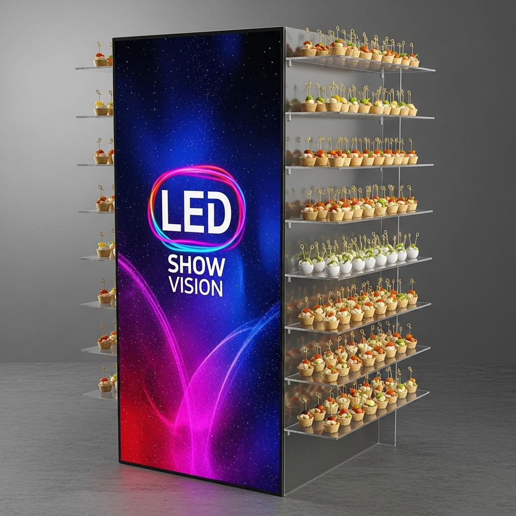 Two-Sided LED Display Tower Rental Las Vegas - Dual LED Screen Tower for Maximum Brand Exposure